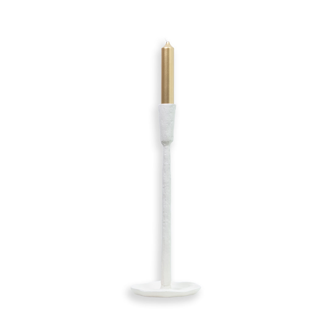 Kandelaar gebroken wit