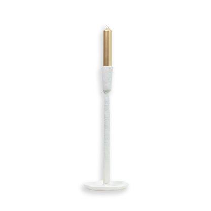 Kandelaar gebroken wit