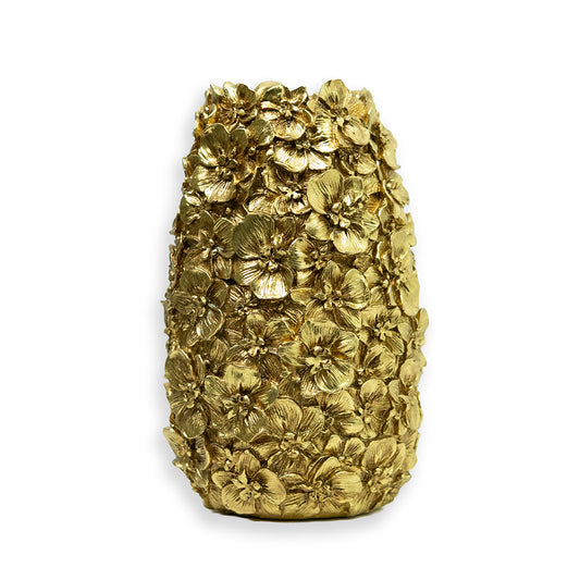 Vaas Bloemwerk M goud