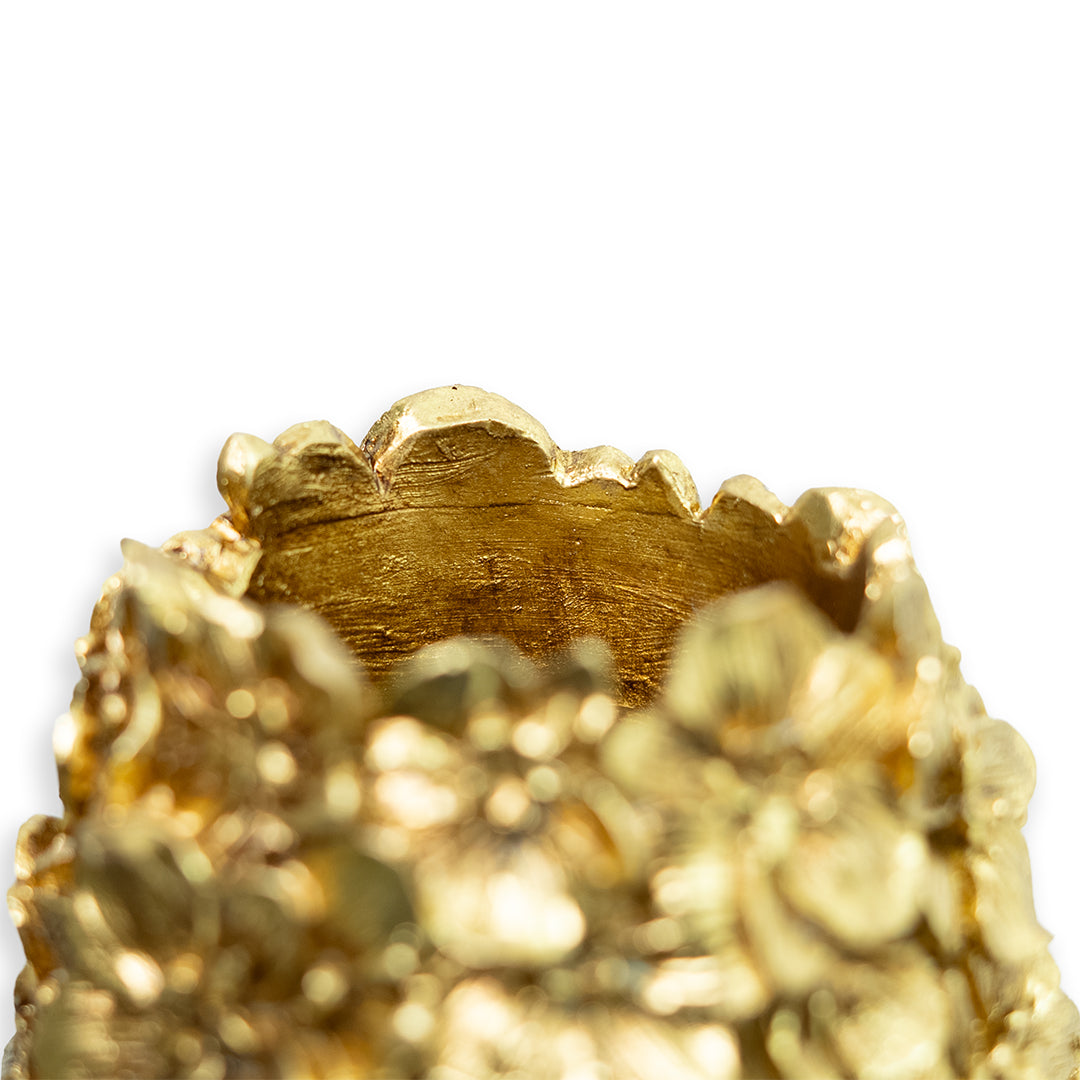 Vaas Bloemwerk M goud