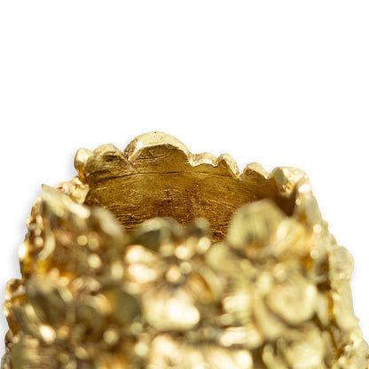 Vaas Bloemwerk M goud