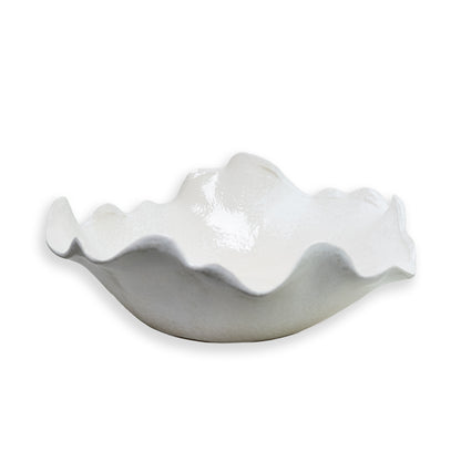 Schaal Golvend M gebroken wit